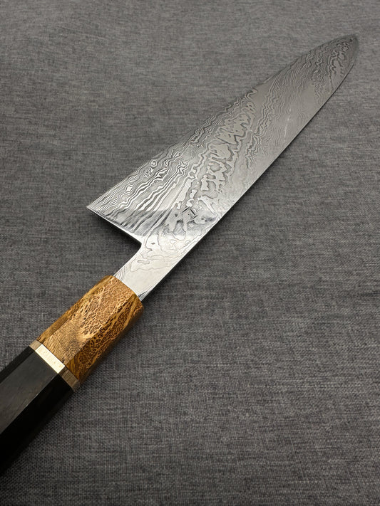 Shinogi Twisted Damascus Gyuto - Shinogi