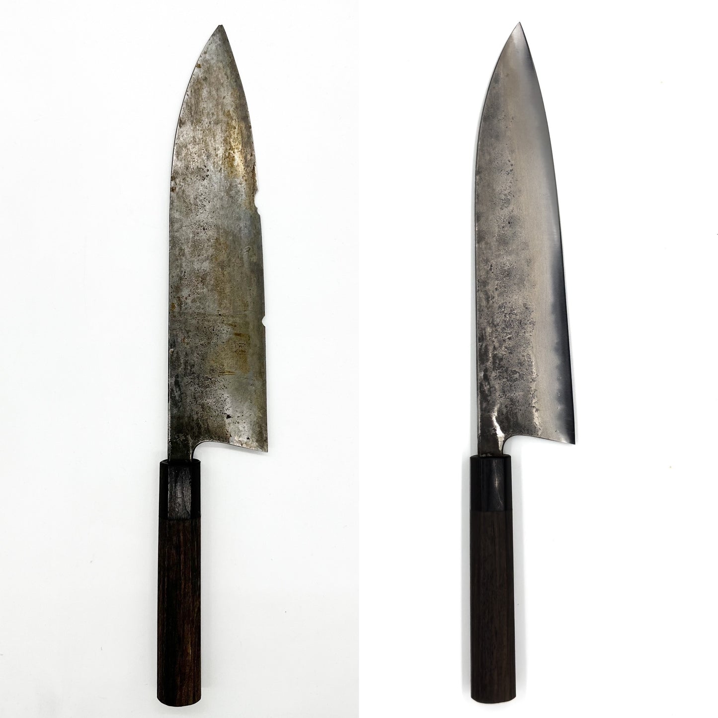 Reparera hack/spets på kniv - Shinogi